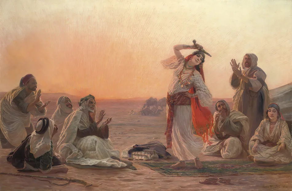 A Dance At Sunset by Otto Pilny